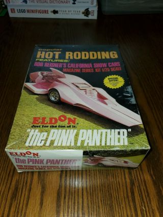 Eldon 1969 No.  9460 - 200 The Pink Panther Car Model Kit 1/25 Scale