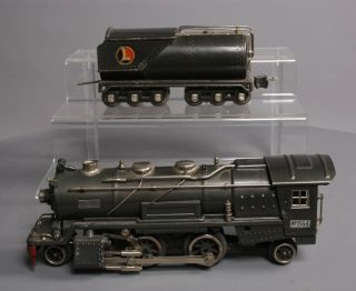 Lionel 255e 2 - 4 - 2 Tinplate Steam Locomotive & 263w Tender