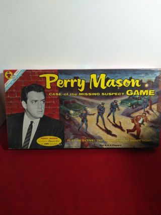 Vintage Rare 1959 Transogram Perry Mason Missing Suspect Boardgame Wow