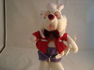 Disney Store - Alice In Wonderland - White Rabbit - Bean Plush - 8 In - New/tags - Unique