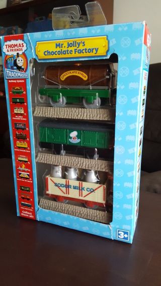 Thomas & Friends Trackmaster Mr.  Jolly’s Chocolate Factory Cars Including Tracks