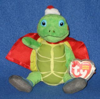 Ty Tuck The Turtle Beanie Baby Wonder Pet With Tag -