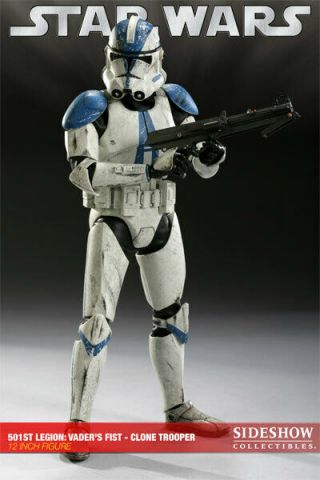 Sideshow Star Wars 501st Legion Clone Trooper 12 " 1/6 Figure Vader 