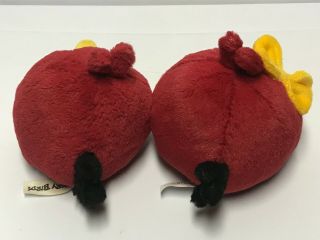 ANGRY BIRDS - Plush Red Bird Duo Girl Yellow Bow 5 