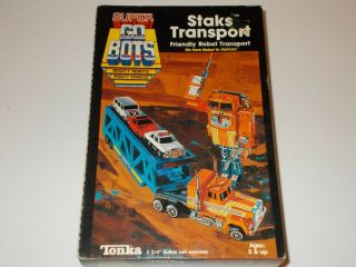 Tonka " 1984 " Mfg.  /dated Gobots " Staks Transport "