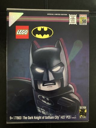 Sdcc 2019 Exclusive Lego Batman The Dark Knight Of Gotham City Set Le 1413/1500