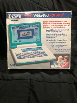 Vtech Talking Whiz Kid Electronic Learning Notebook 1993