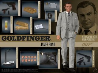 Big Chief Studios 1/6 Exclusive James Bond Goldfinger Sean Connery Nrfb