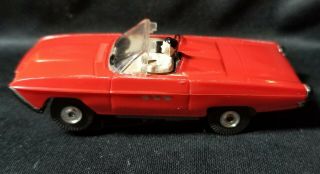 Aurora 1355 Ford Thunderbird Sports Roadster 1963 Red - Ho Slot Car T - Jet