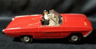 Aurora 1355 Ford THUNDERBIRD Sports Roadster 1963 Red - HO Slot Car T - Jet 2