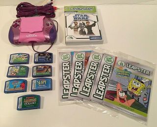 Leap Frog Leapster L - Max Learning System Educational Interactive Toy & 8 Games