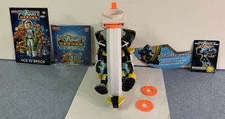 Fisher Price Planet Heroes Saturn Rings Figure,  Vehicle Launch Rings & Card