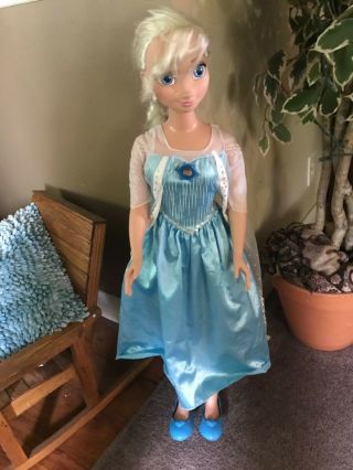 Disney Frozen Princess Elsa My Size Big Large Doll 38 Inches Tall