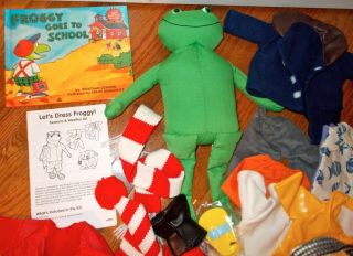 LET ' S DRESS FROGGY SEASONS AND WEATHER KIT - FAMOUS FROGGY,  INCLUDES SCHOOL BOOK 2