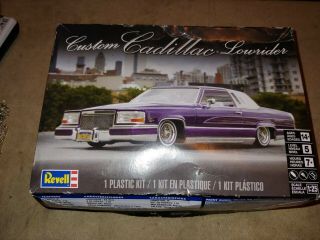 Revell Custom Cadillac Lowrider Plastic Model Kit 85 - 4438 1/25 Scale Opened