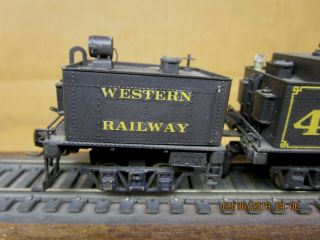 NorthWest Short LIne HO Brass Custom Painted Western Railway 3 - Truck Climax 48 3