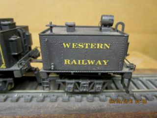 NorthWest Short LIne HO Brass Custom Painted Western Railway 3 - Truck Climax 48 6