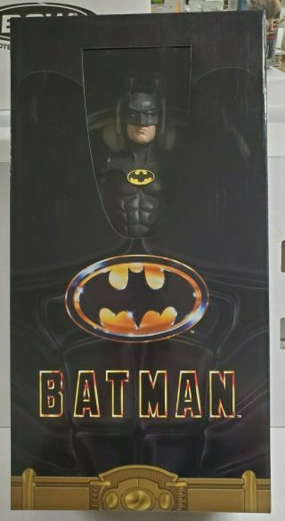 Neca Batman 1989 Michael Keaton 1/4 Scale Figure Reel Toys 18 "