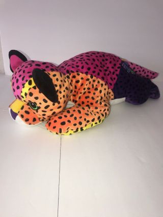 Lisa Frank Hunter Cheetah Plush Stuffed Animal Rainbow 24 