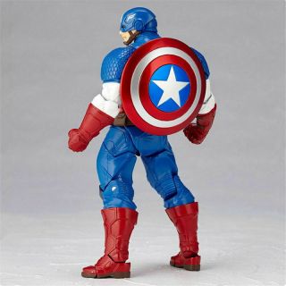 Kaiyodo Revoltech Yamaguchi Captain America Action Figure Toy Box A 3