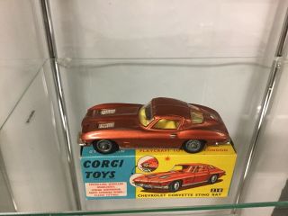 Corgi Toys 310 Chevrolet Corvette Sting Ray Copper / Bronze