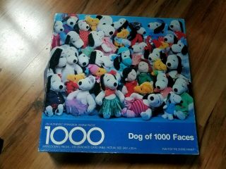 Vintage Springbok Snoopy Jigsaw Puzzle 1000 Piece Dog Of 1000 Faces 24 " X 30 "
