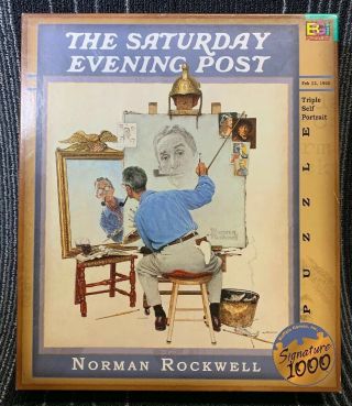 Norman Rockwell Jigsaw Puzzle - The Saturday Evening Post - 1000 Pc.  Bgi Puzzles