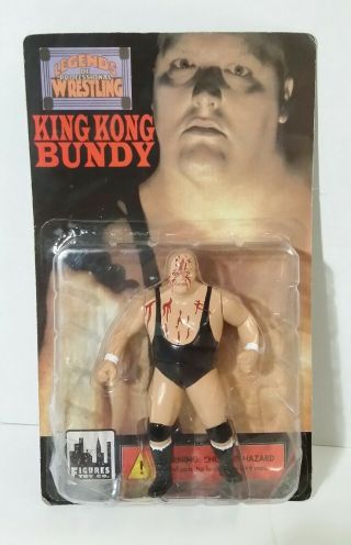 Figure Toy Company Legends Of Professional Wrestling Wwf Wwe King Kong Bundy 6 "