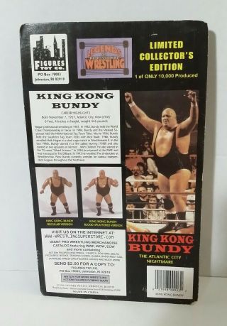 Figure Toy Company Legends Of Professional Wrestling WWF WWE KING KONG BUNDY 6 