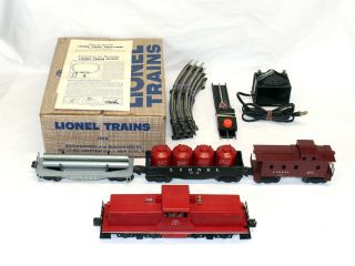 Postwar Lionel Set 1543 O27 4 - Unit Diesel Freight Train Wnice Ob & Instructions