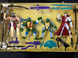 1997 Teenage Mutant Ninja Turtles Tmnt Next Mutation Deluxe Figure Set Playmate