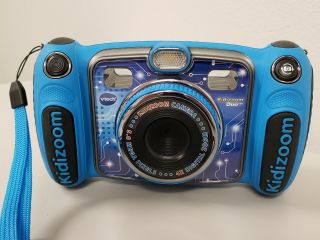 Vtech Kidizoom Duo 5.  0 Deluxe Digital Selfie Camera W/ Mp3 Player (blue)