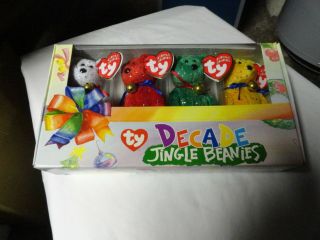 Ty Decade Jingle Beanies Set With Tags And Never Opened