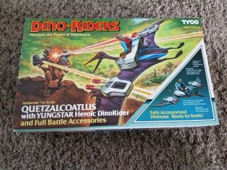 Vtg Tyco Dino Riders Series 1 Quetzalcoatlus W/yungstar Mib Complete Boxed 1987