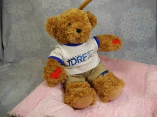 Aurora World Jdrf Diabetes Type 1 Rufus Teddy Bear Plush 15 " 2015 Juvenile