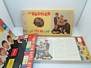 Vintage 1964 The Beatles Flip Your Wig Board Game Milton Bradley