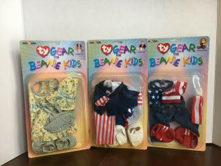 Ty Gear For Beanie Kids Summer Fun,  Uncle Sam,  Stars And Stripes