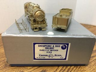 Ho Scale Brass Chesapeake & Ohio C&o C - 12 0 - 10 - 0 Njcb Nj Custom Brass St - 284