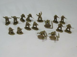 Conte Us Airborne Set 1 Ww2 D - Day - 16 Figures In 8 Poses