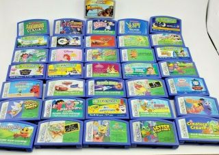 36 Leapfrog Leapster Game Cartridges Pre - K 1st 3rd Grade Disney Marvel Sonic