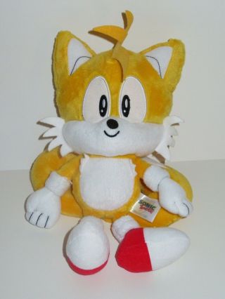Sonic The Hedgehog Tails Yellow Fox Plush Tomy 12 " Stuffed Animal Doll Toy Sega