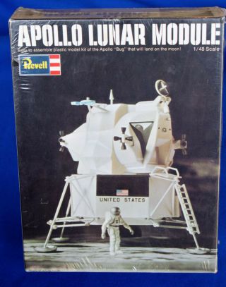 Vintage Revell Apollo 11 Lunar Module 1:48 Scale 1968 Model H - 1842:150