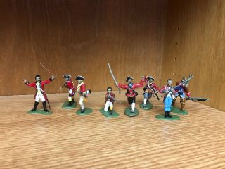 American Revolution French Indian War Call To Arms Painted Plastic 54 Mm 1/32