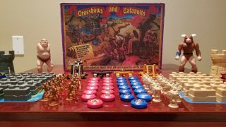 Crossbows And Catapults Battle Set Board Game 1983 Lakeside Complete;