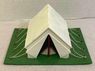 Ron Wall Miniatures Civil War Lead Tent 6 1/4 " Wide X 4 3/8 " Deep X 3 1/8 " Tall