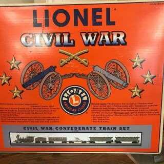 Lionel Civil War Confederate Train Set,  O Scale,  6 - 21901