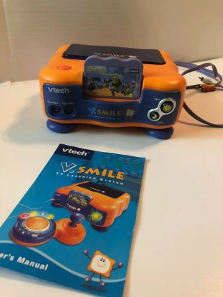 Vtech Vsmile Tv Learning System Game Console W/ 2 Controllers & 6 Game Cartridge