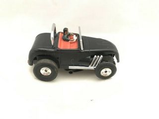 Aurora / Dash / Aw Ho Scale Hot Rod Roadster.  Black W/running Chassis