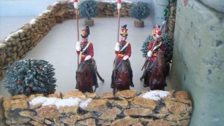3 W BRITAINS 1933 FROM SET 229 16TH/5TH LANCERS LEAD 2