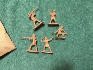 Barzso Braddock ' s Defeat playset French & Indian War British Ally Indians w/bag 3